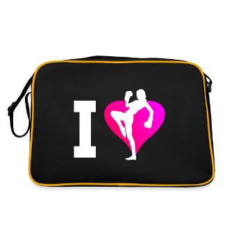 Kickboxing Hommes Femmes Kickboxing Boxe Kickboxing - Sac Retro - noir/or - Dos