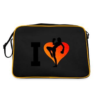 Kickboxing Kickboxer Kickboxing Boxing - Retro Bag - black/gold - Back