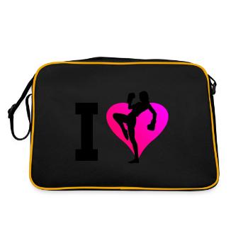 Kickboxer Kickboxing Boxe Femmes Kickboxing - Sac Retro - noir/or - Dos