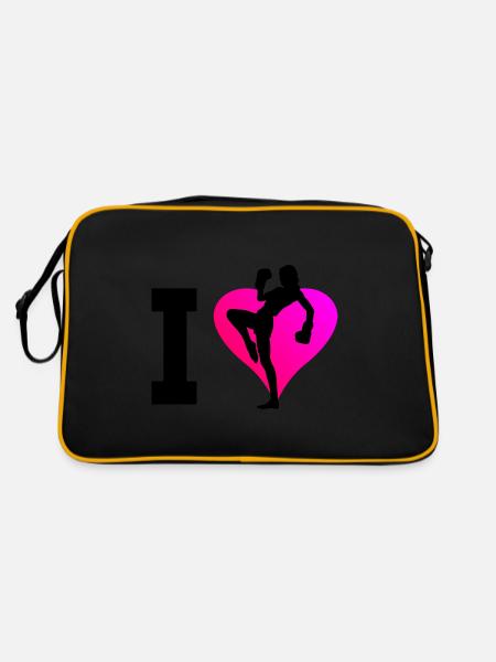 Kickboxer Kickboxing Boxing Women Kickboxing - Retro Bag - black/gold - Back