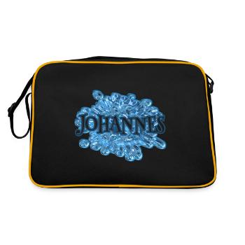 Water drop Johannes - Retro Bag - black/gold - Back