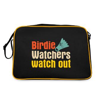 Badminton - Retro Tasche - Schwarz/Gold - Hinten