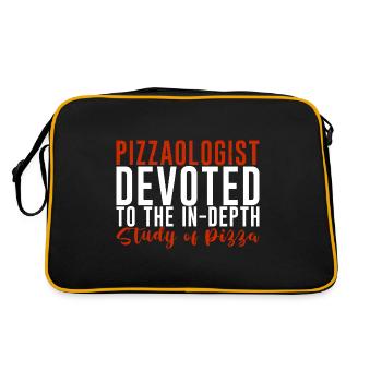 Pizzaologist, To The In-Depth Study Of Pizza 4 - Retro Bag - black/gold - Back