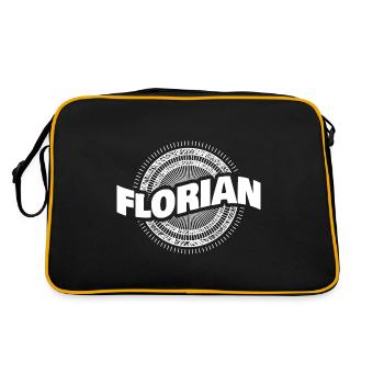 Gift Idea Florian - Retro Bag - black/gold - Back