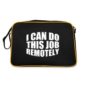 I Can Do This Job Remotely 7 - Retro Tasche - Schwarz/Gold - Hinten