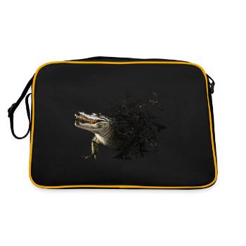 Crocodile - Sac Retro - noir/or - Dos