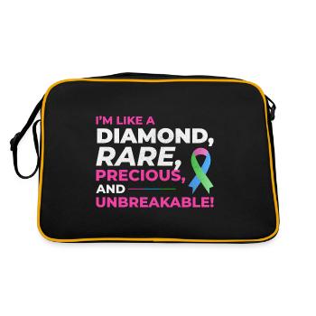 Diamond Like Rare Disease Stand Out for Awareness - Retro Bag - black/gold - Back