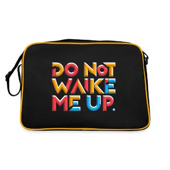 Do Not Wake Me Up 19 - Retro Bag - black/gold - Back