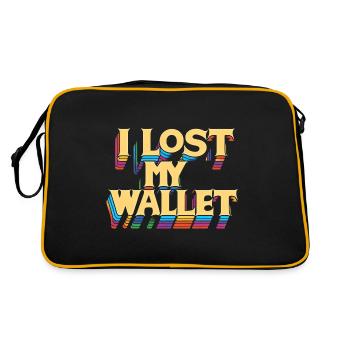 I Lost My Wallet 17 - Retro Bag - black/gold - Back