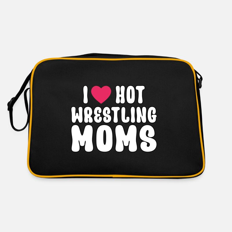 J’adore les mamans de lutte chaudes Sac Retro
