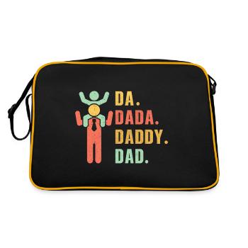 Papa Dada Papa - Sac Retro - noir/or - Dos