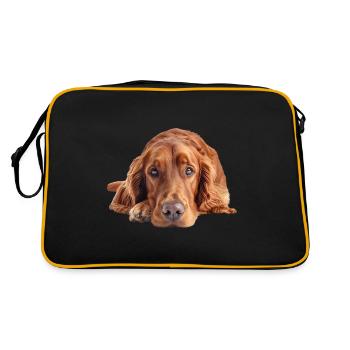 Setter irlandais - Sac Retro - noir/or - Dos