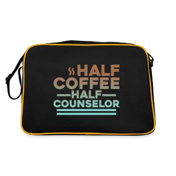 Half Coffee Half Counselor 2 - Retro Bag - black/gold - Back