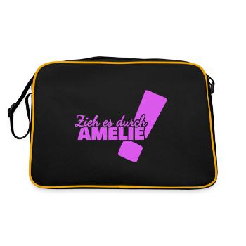 Amélie - Sac Retro - noir/or - Dos