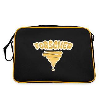 Cadeau pour chercheur - Sac Retro - noir/or - Dos