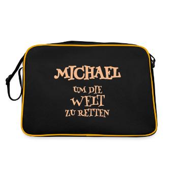 Michael en tant qu’assistant - Sac Retro - noir/or - Dos