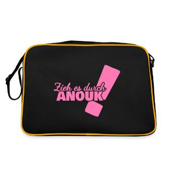 Anouk as a given name - Retro Bag - black/gold - Back