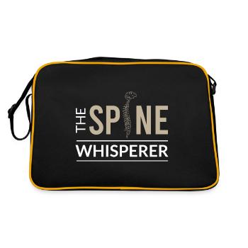 Physiotherapie - Retro Tasche - Schwarz/Gold - Hinten
