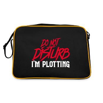 Scénariste - Ne dérangez pas, je complote - Sac Retro - noir/or - Dos
