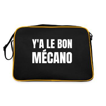 y a le bon mécano - Sac Retro - noir/or - Dos