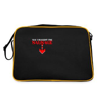 May I Suggest The Sausage 2 - Retro Bag - black/gold - Back
