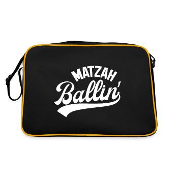 Matzah Ballin - Sac Retro - noir/or - Dos