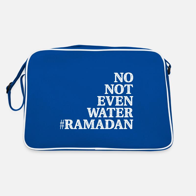 Nein nicht einmal Wasser Ramadan Retro Tasche