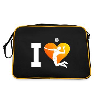 Volley Beach Volley Volleyball de plage masculin - Sac Retro - noir/or - Dos