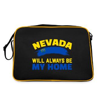 Le Nevada sera toujours ma maison USA Amérique Ne - Sac Retro - noir/or - Dos