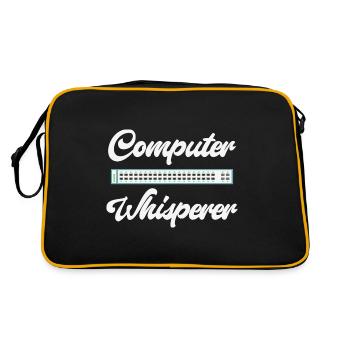 Computer Whisperer IT Tech Support Network - Retro Bag - black/gold - Back