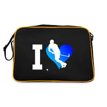 Hockey Salibandy Floorball Unihockey Innebandy - Retro Bag - black/gold - Back