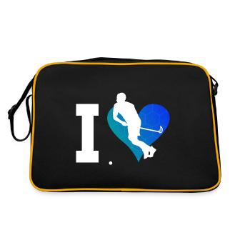 Innebandy Floorball Salibandy Floorball Games - Retro Bag - black/gold - Back