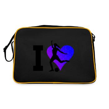 Jouer au football Joueurs de football Footballeurs Footballeurs - Sac Retro - noir/or - Dos
