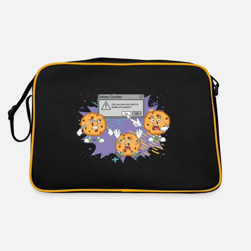 Delete Cookies Geek tech humor Informatiker Retro Tasche