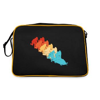 Bobsleigh Track Bobsleigh Hommes Conduite - Sac Retro - noir/or - Dos