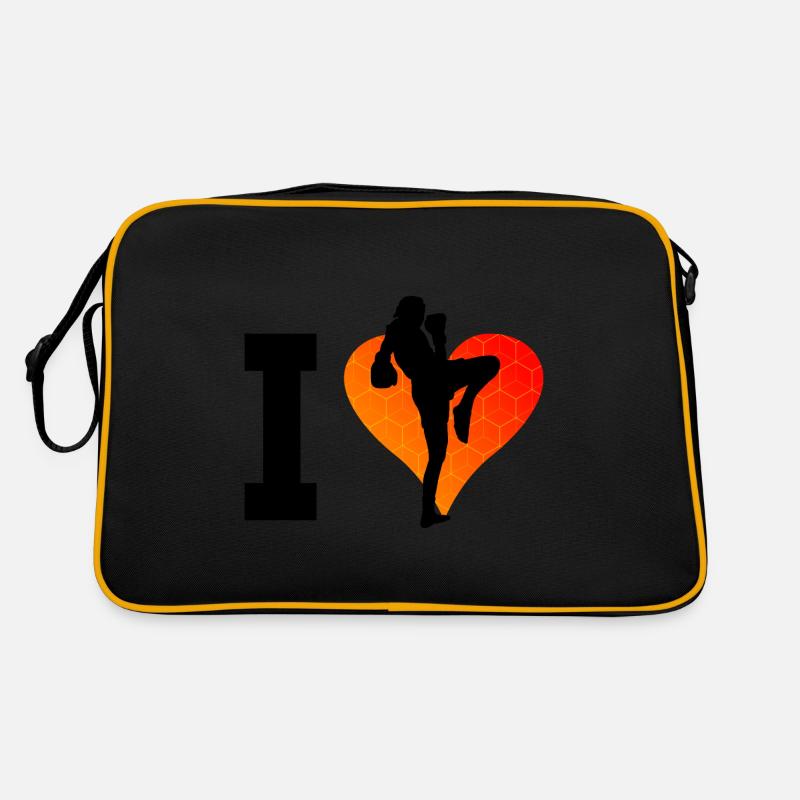 Boxe Thaï Muay Thaï Boxeur Thaï Boxe Thaï Sac Retro