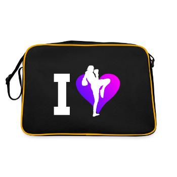 Men's Thai Boxing Women Muay Thai Thaiboxing - Retro Bag - black/gold - Back
