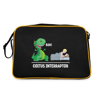Coitus Interraptor - Retro Tasche - Schwarz/Gold - Hinten