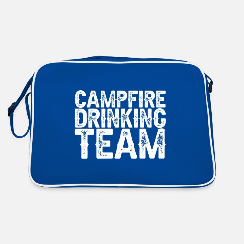 Campfire Drinking Team Retro Tasche