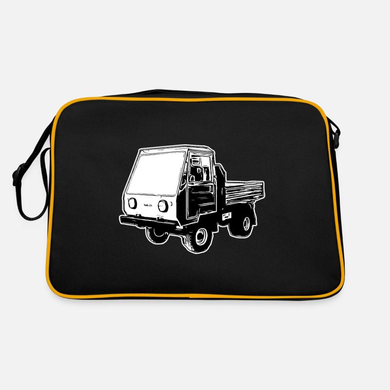 Multicar M25 Multicar Neu Multricar Lastkraftwagen - Retro Tasche - Schwarz/Gold