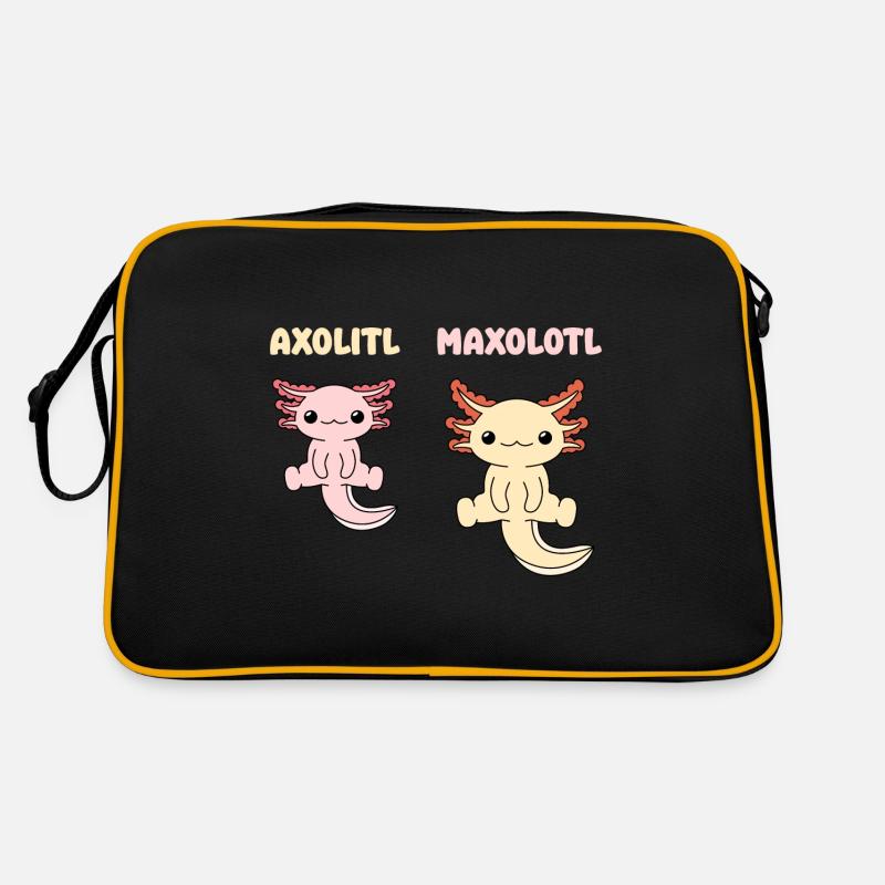 Axolitl Maxolotl Pun Design for Axolotl Lovers Retro Bag