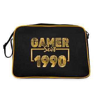 Daddeln 1990 - Retro Bag - black/gold - Back