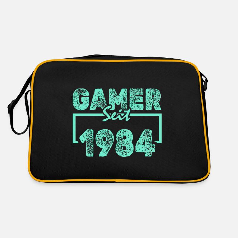 Daddeln 1984 - Retro Tasche - Schwarz/Gold