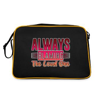 Always Blaming The Loud One 4 - Retro Bag - black/gold - Back