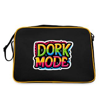 Mode Dork 5 - Sac Retro - noir/or - Dos
