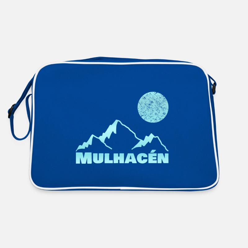 Mulhacén als Bergsteigen Retro Tasche