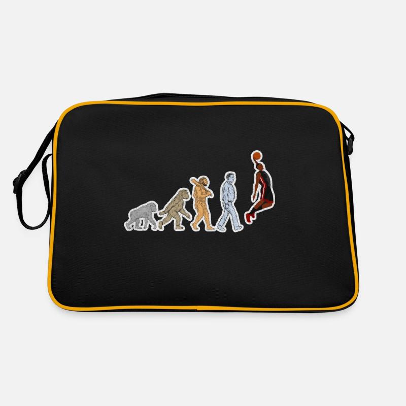 Evolution Joueur de Basket-ball Grunge Sac Retro