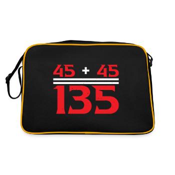 45 + 45 = 135 33 - Retro Bag - black/gold - Back