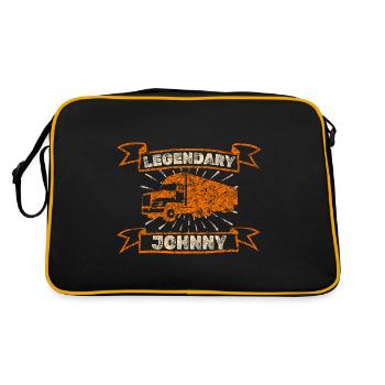 Johnny - Retro Bag - black/gold - Back