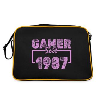 Dactylographie 1987 - Sac Retro - noir/or - Dos
